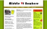 Web design - Middle of Nowhere Website.